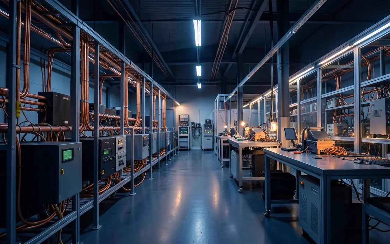 Copper-intensive manufacturing facility representative of Chinese industrial demand