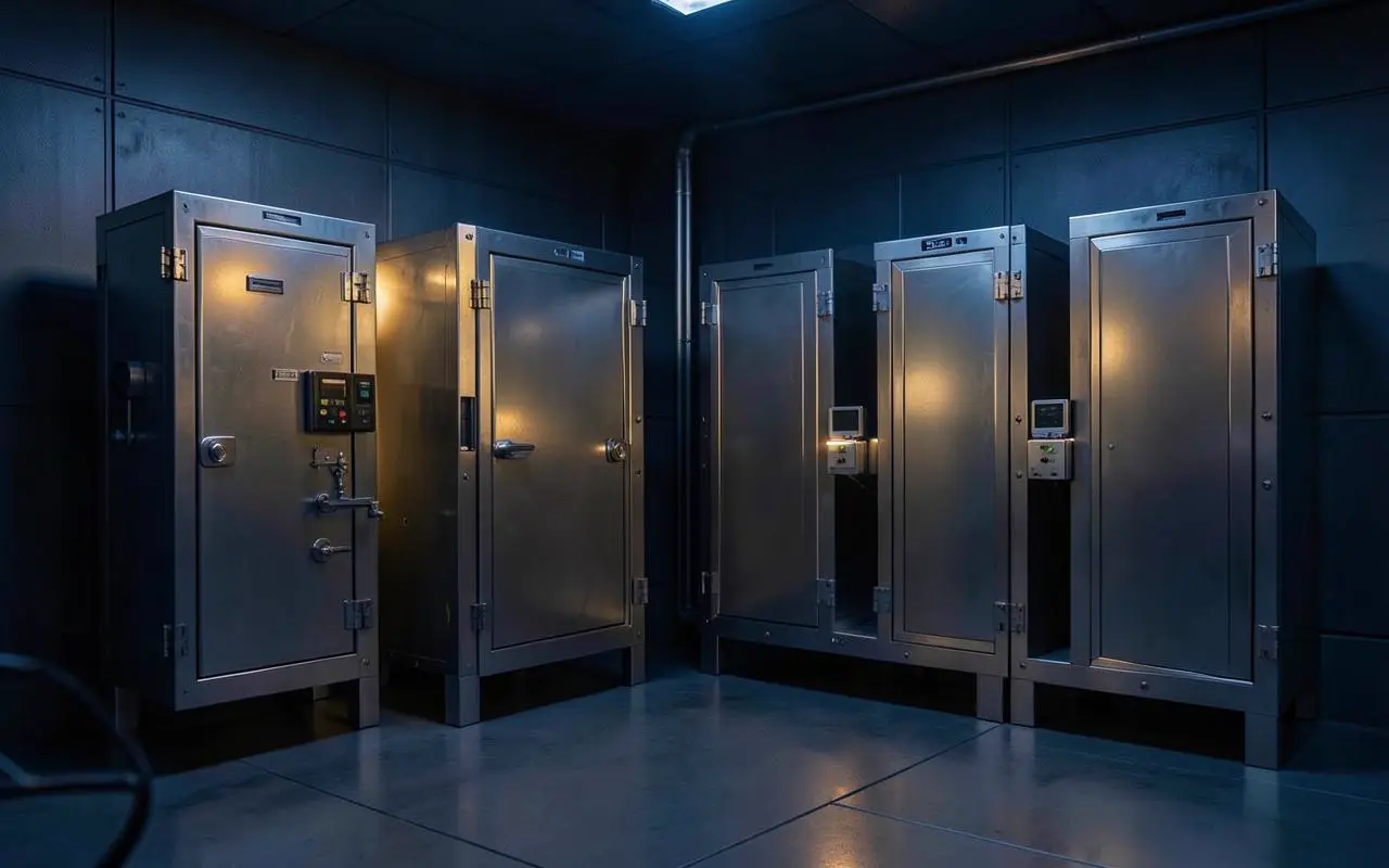 Secure storage facility of the kind used for precious-metals consignments in Hong Kong