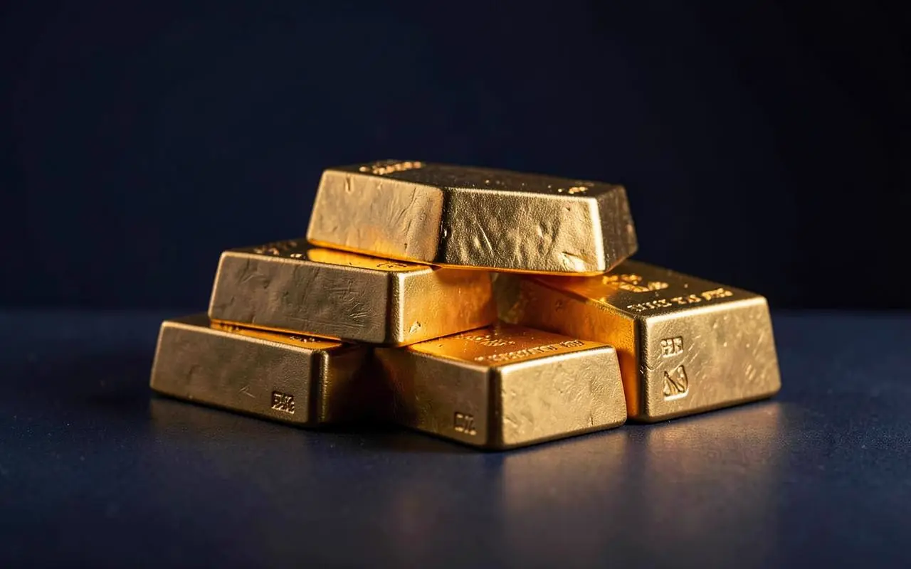 Gold bars of the kind assessed by assay before delivery to UAE precious-metals buyers