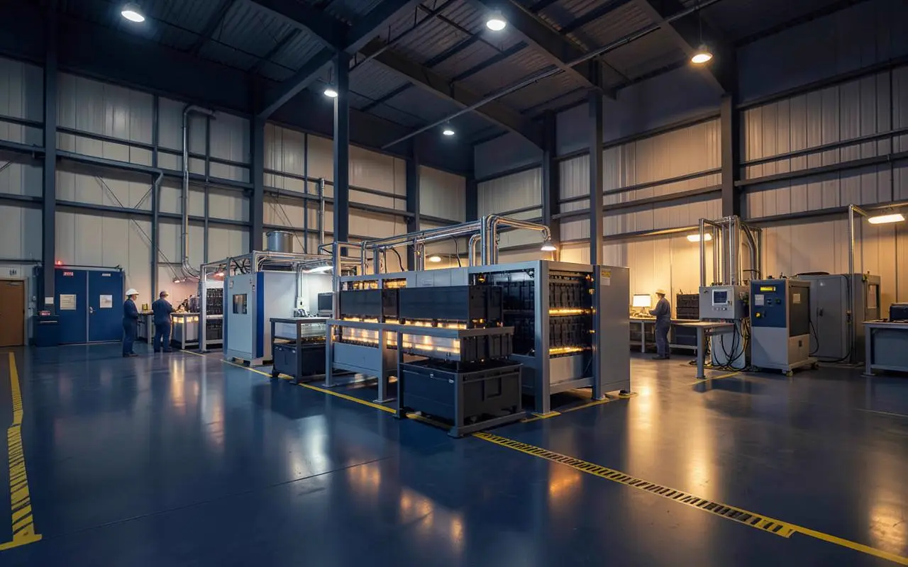 Battery module manufacturing line representative of US demand for cobalt and lithium units